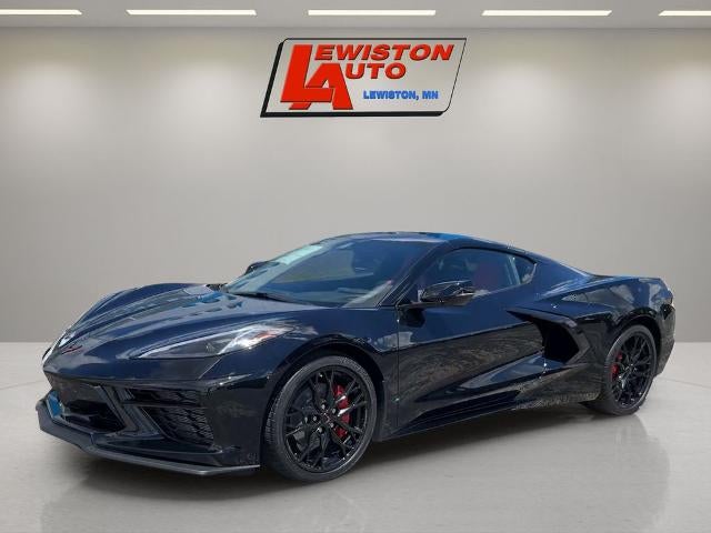 2026 Chevrolet Corvette Stingray 1LT in Black — front three-quarter view