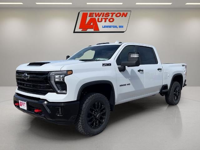 2026 Chevrolet Silverado 3500 HD LTZ in Summit White — front three-quarter view