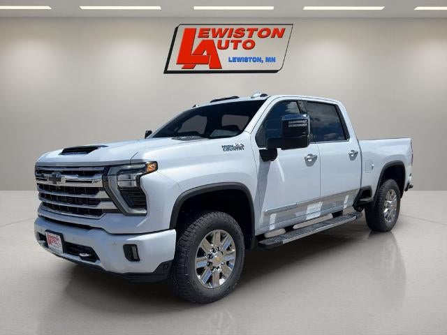 2026 Chevrolet Silverado 3500 HD High Country in Polar White Tricoat — front three-quarter view