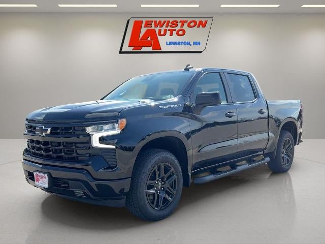 2026 Chevrolet Silverado 1500 RST in Black — front three-quarter view