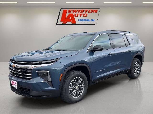 2026 Chevrolet Traverse LT in Lakeshore Blue Metallic — front three-quarter view