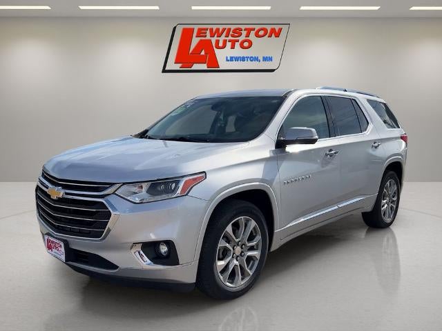 2019 Chevrolet Traverse Premier in Silver Ice Metallic — front three-quarter view