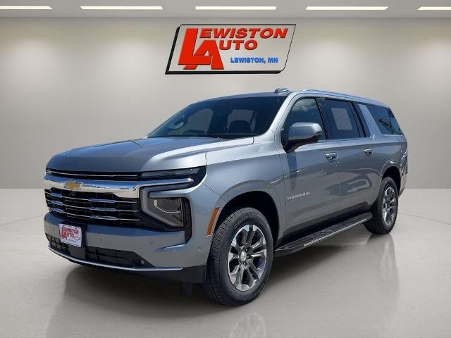 2026 Chevrolet Suburban LT in Sterling Gray Metallic — front three-quarter view
