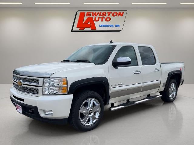 2013 Chevrolet Silverado 1500 LTZ in White Diamond Tricoat — front three-quarter view
