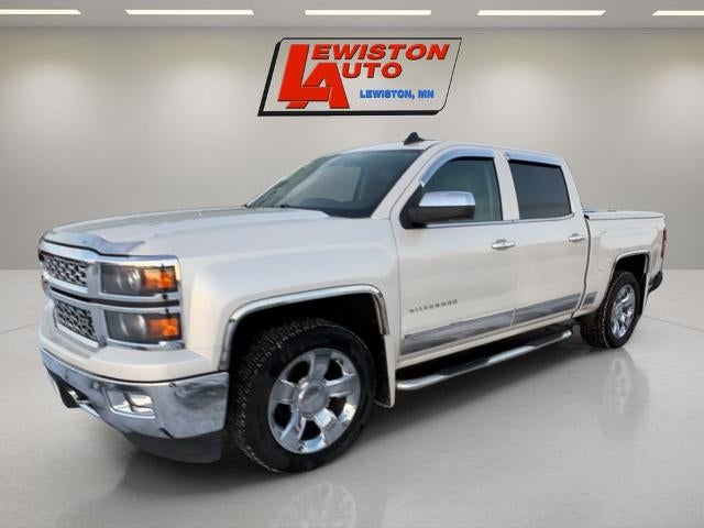 2015 Chevrolet Silverado 1500 LTZ in White Diamond Tricoat — front three-quarter view