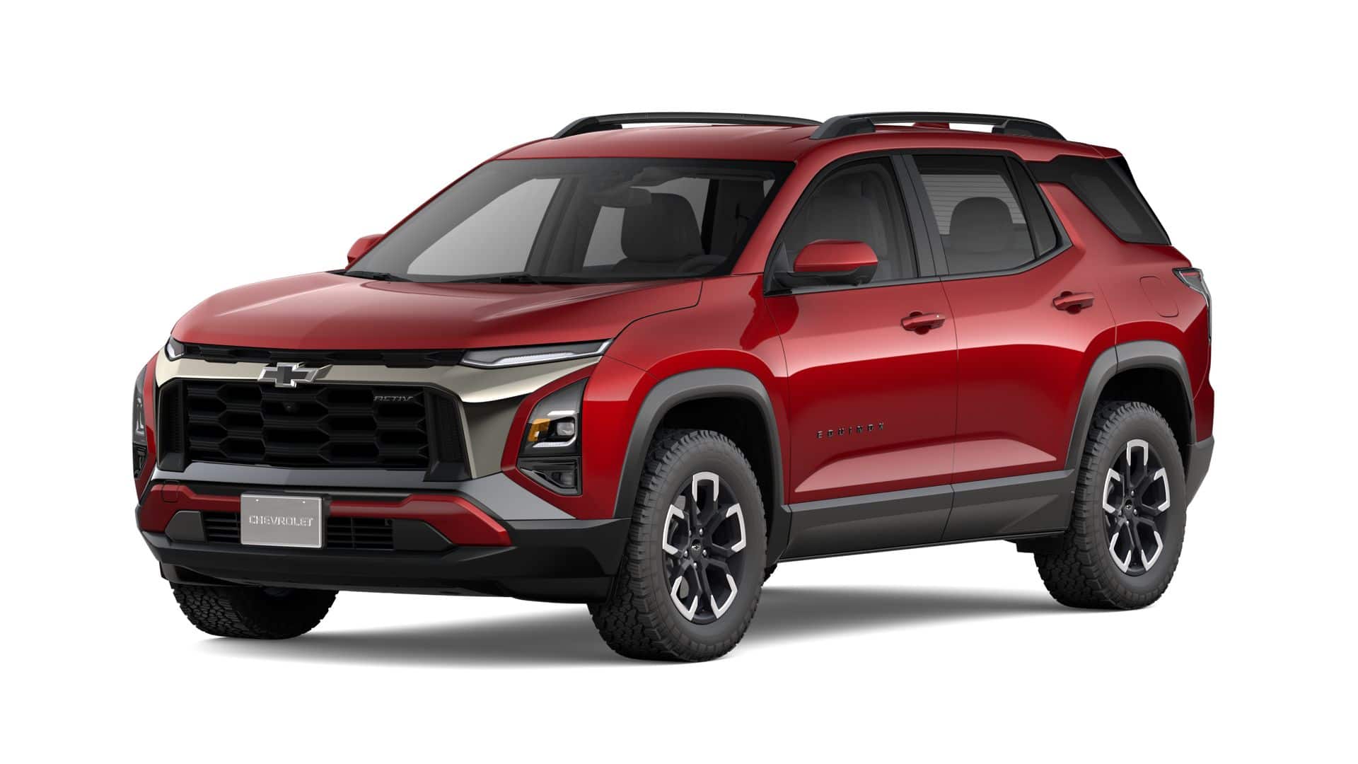 2027 Chevrolet Equinox AWD ACTIV in Radiant Red Tintcoat — front three-quarter view
