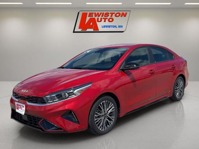 2024 Kia Forte GT-Line in Red — front three-quarter view