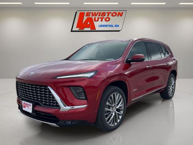 2025 Buick Enclave Avenir in Cherry Red Tintcoat — front three-quarter view